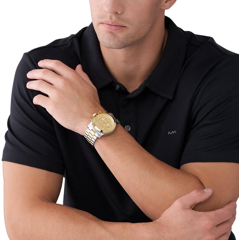 Michael Kors MK9075 zegarek srebrny sportowy Męskie bransoleta
