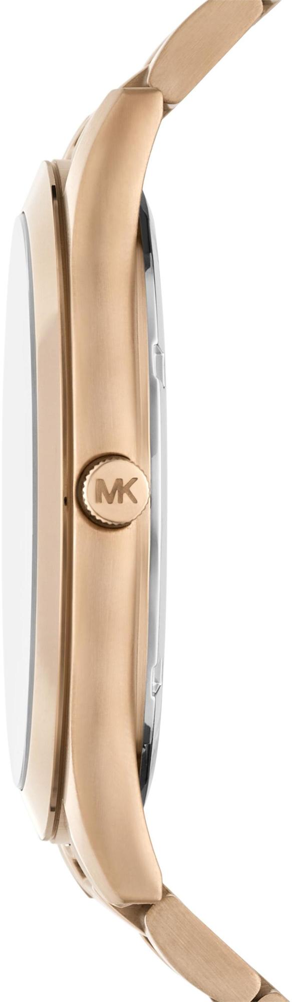 Michael Kors MK9122 Beige Gold-Tone Watch zegarek klasyczny Runway - miniatura 2