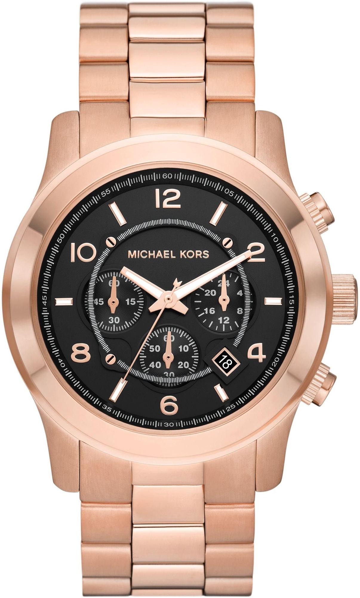 Michael Kors RUNWAY CHRONOGRAPH Rose Gold Stainless Steel 45mm MK9123
