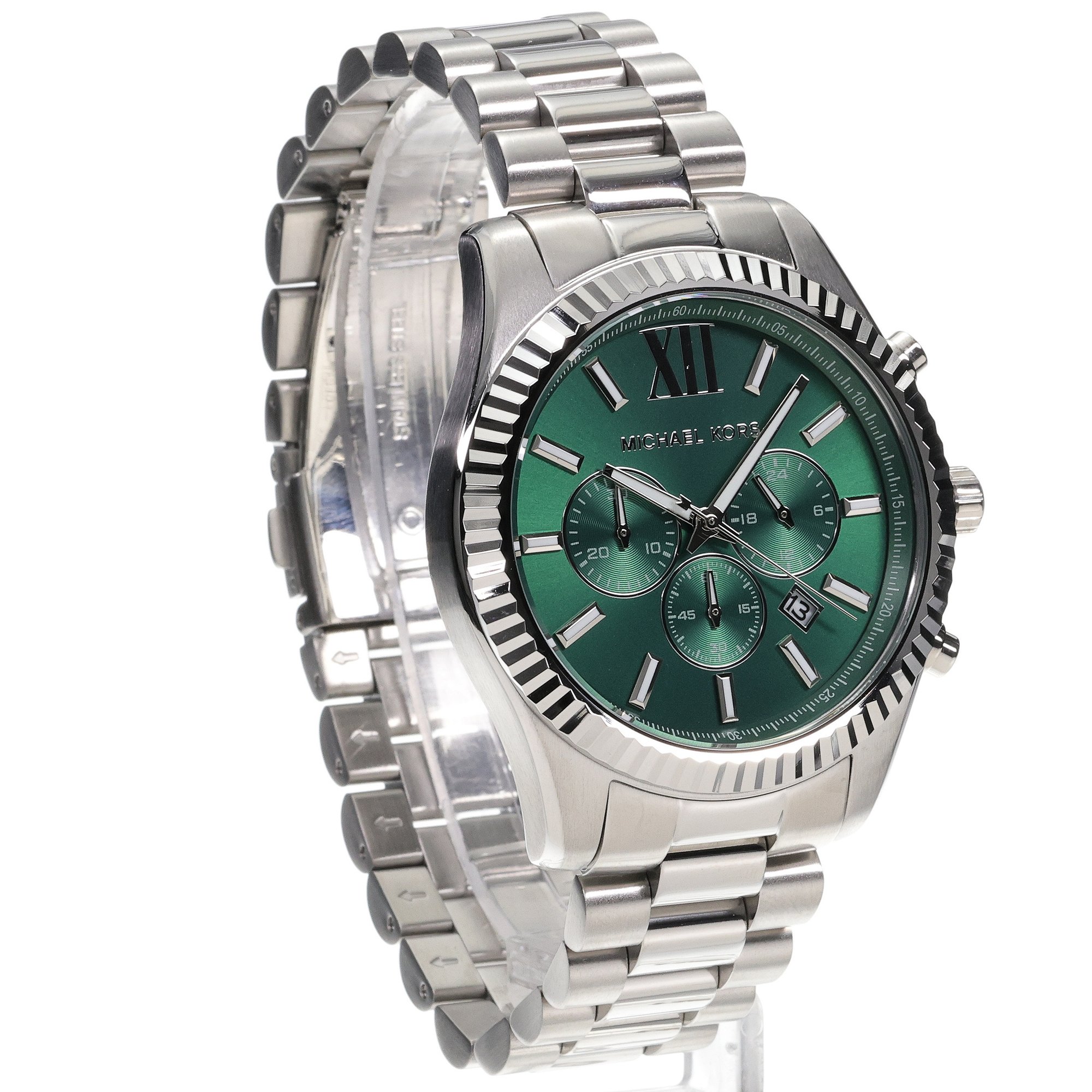 Michael Kors MK9152 zegarek srebrny klasyczny Męskie bransoleta - miniatura 3