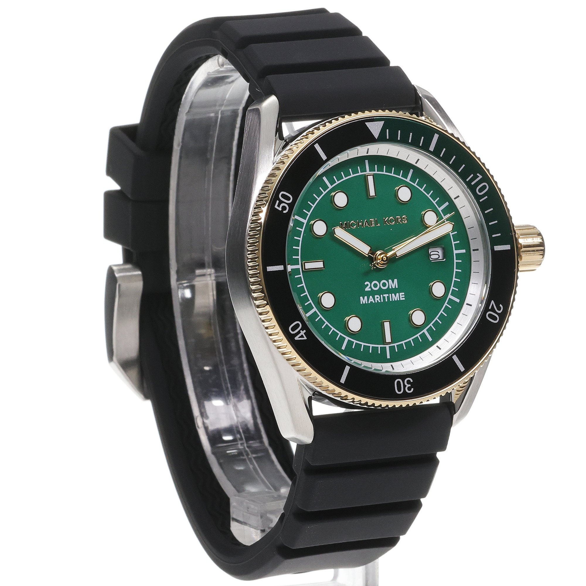Michael Kors MK9158 zegarek srebrny fashion-modowy Męskie pasek