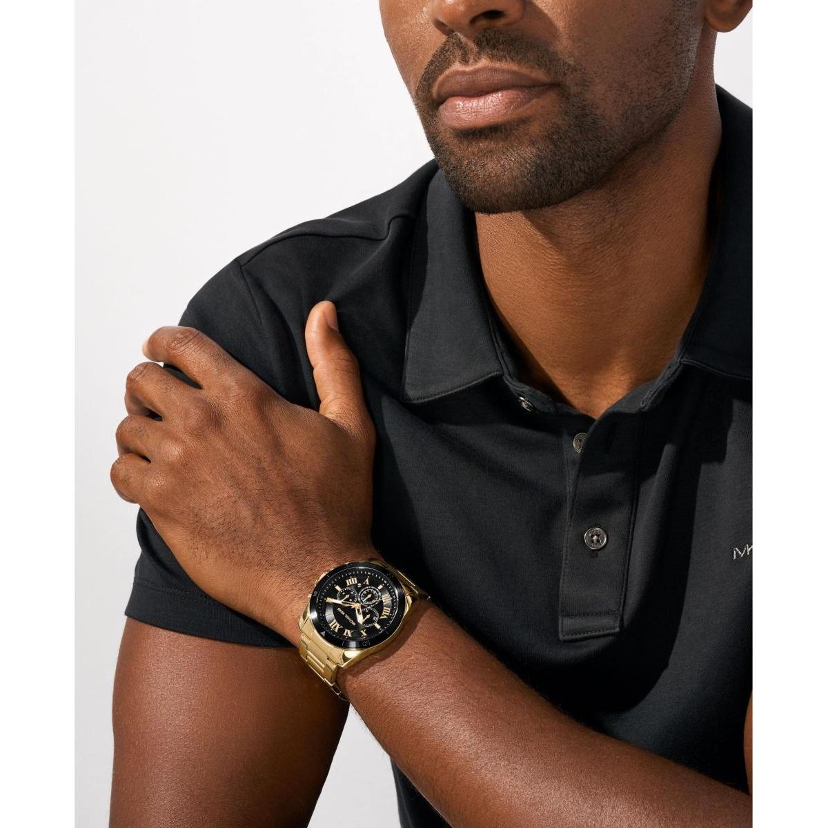 Michael Kors MK9184 Gold Stainless Steel 44mm zegarek fashion-modowy Męskie - miniatura 4