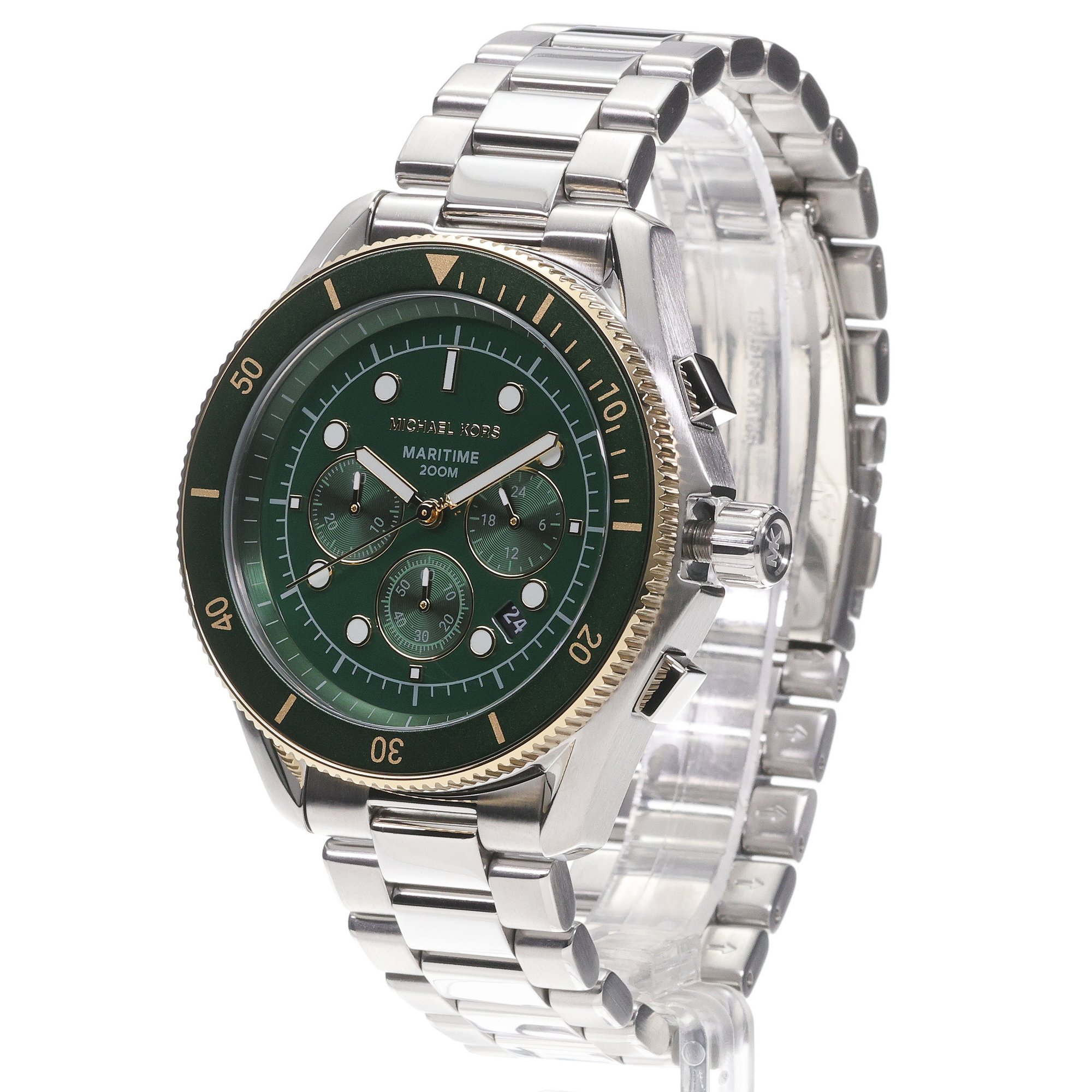 Michael Kors MK9215 Michael Kors Maritime Stainless Steel 45mm zegarek męski typudiver mineralne - miniatura 2