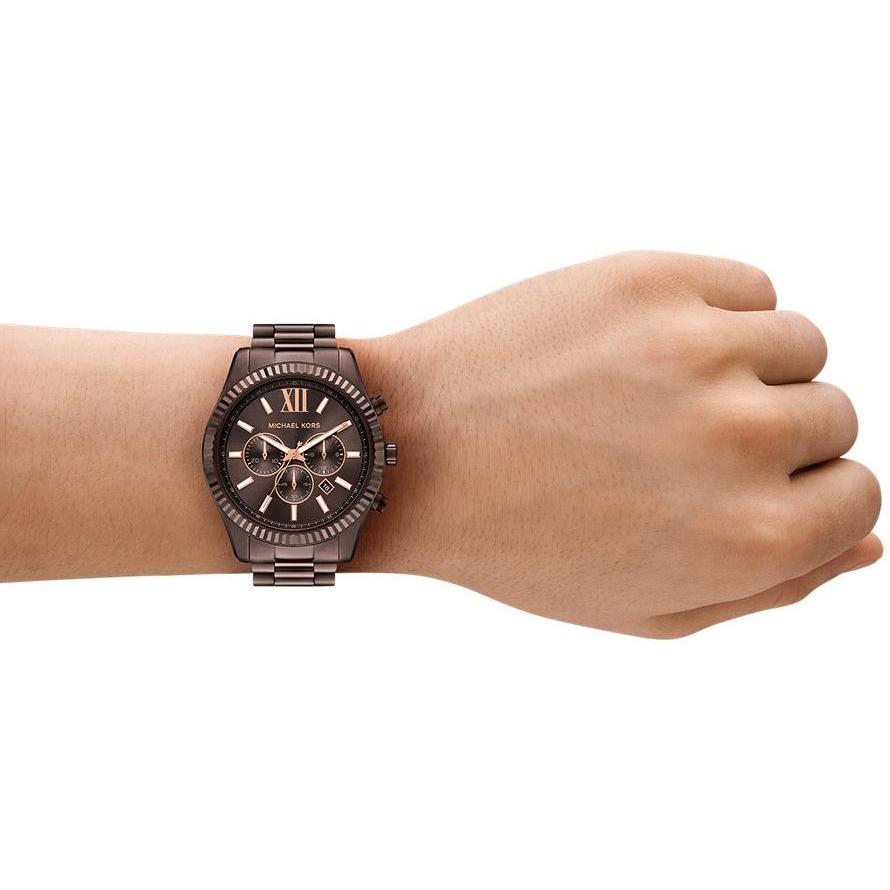 Michael Kors MK9224 Lexington klasyczny zegarek brązowy - miniatura 8