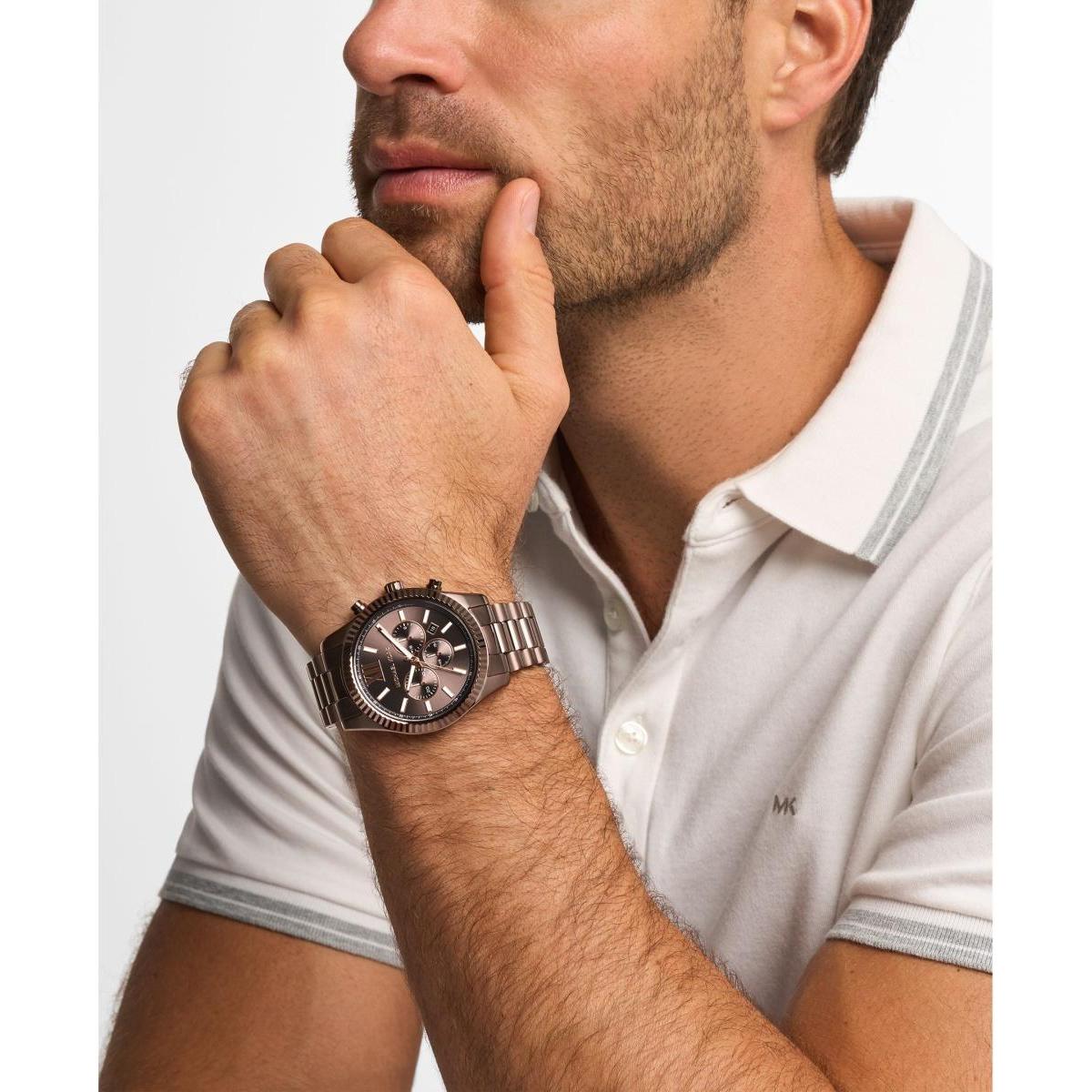 Michael Kors MK9224 Lexington klasyczny zegarek brązowy - miniatura 9