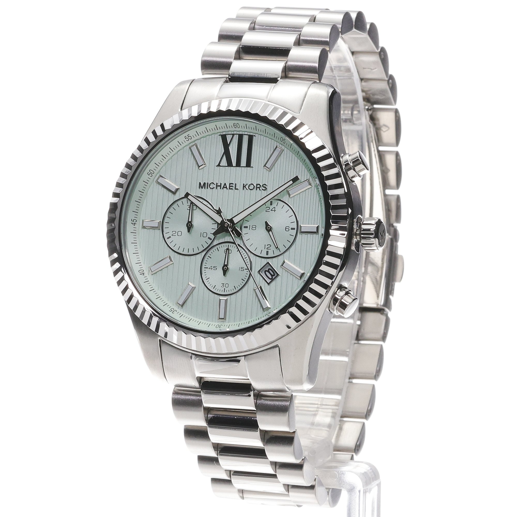 Michael Kors MK9264 zegarek srebrny fashion-modowy Męskie bransoleta - miniatura 2