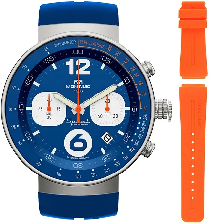 Montjuic MJ20303S Speed Chronograph Blue Chrono - zdjęcie 1