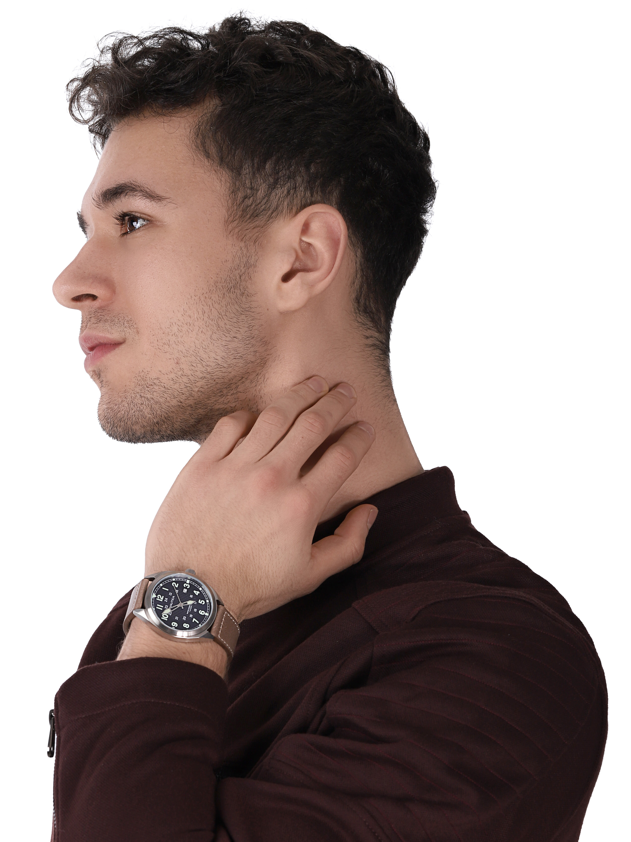 Nautica NAPBTP008 zegarek srebrny klasyczny Pasek pasek - miniatura 2