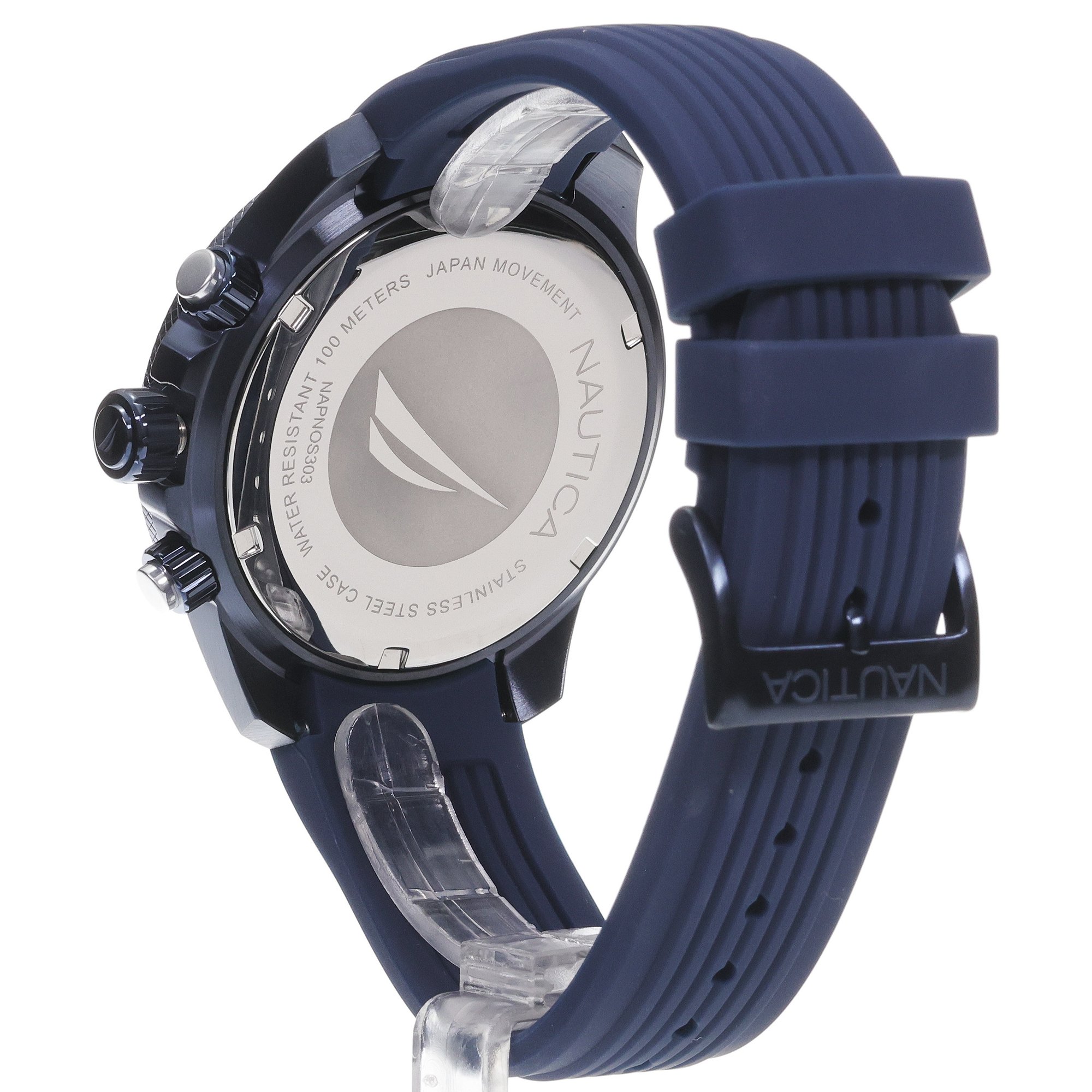 Nautica NAPNOS303 zegarek niebieski sportowy Męskie pasek - miniatura 4