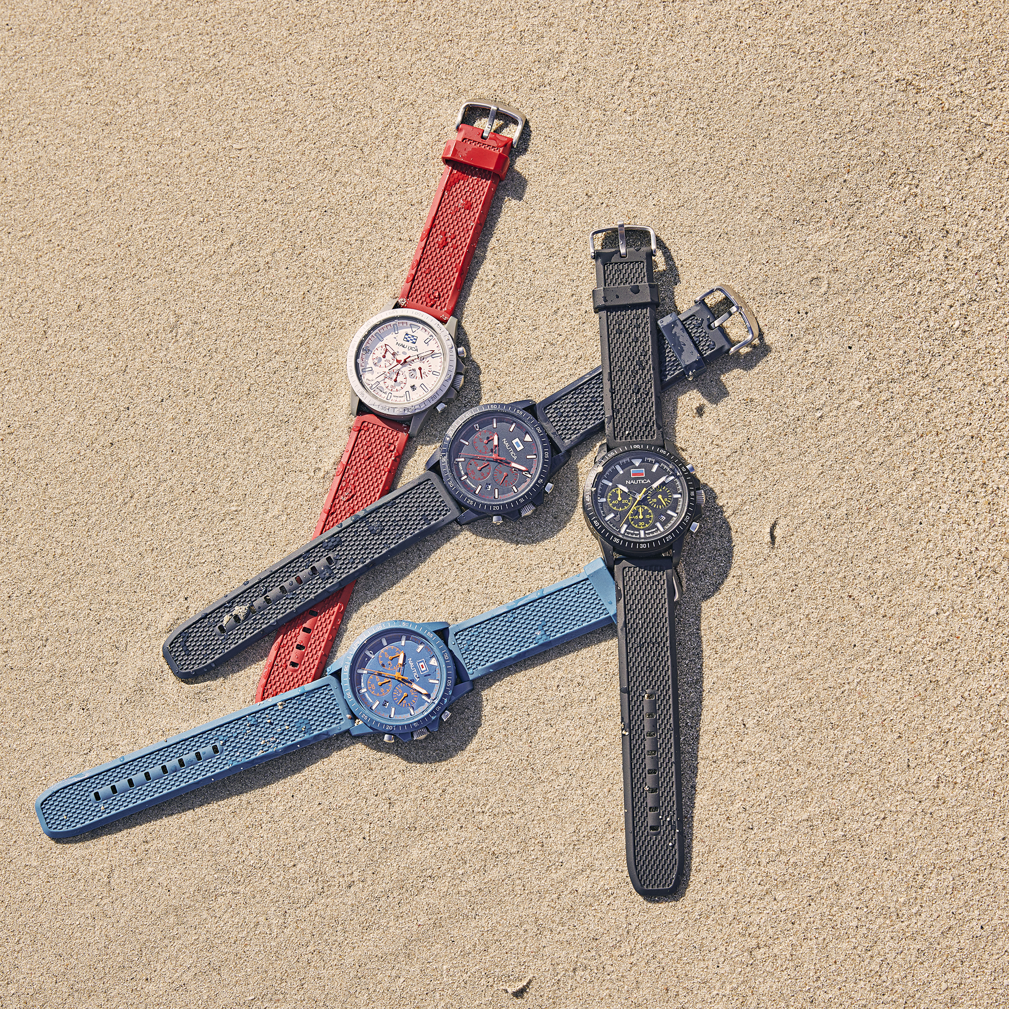 Nautica NAPNOS4S1 zegarek niebieski sportowy Pasek pasek - miniatura 5