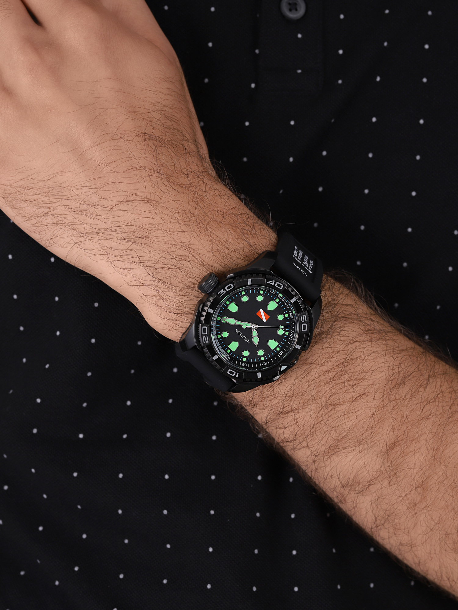 Nautica NAPTDS903 zegarek szary klasyczny Pasek pasek - miniatura 5