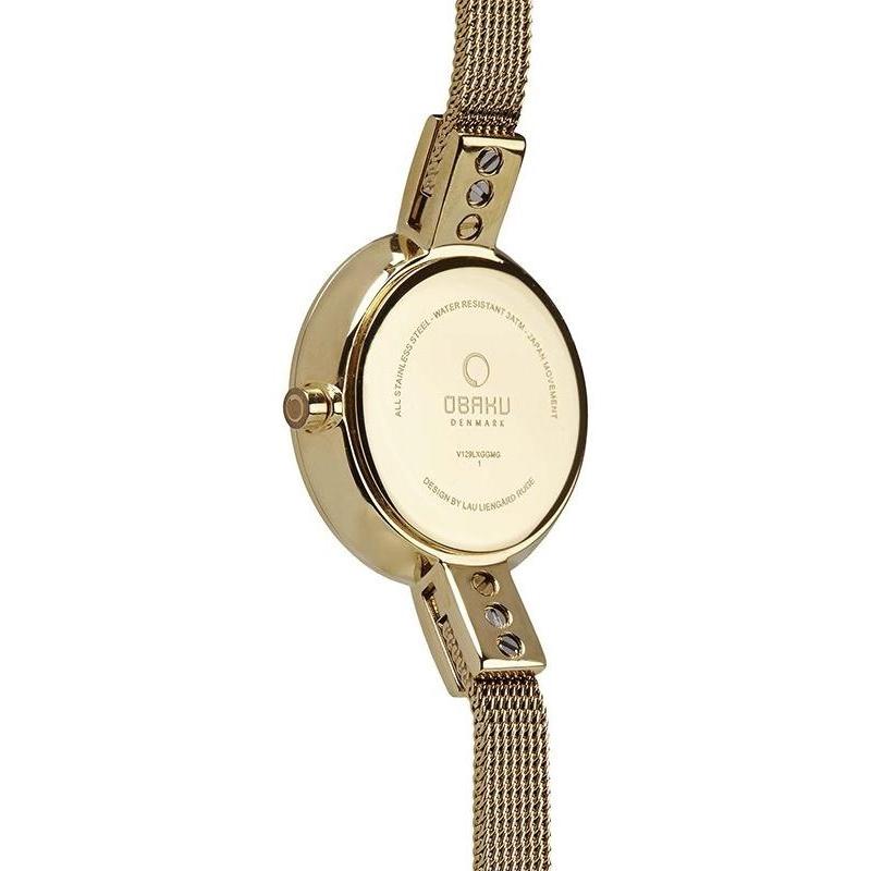 Obaku Denmark V129LGGMG3 damski zegarek Slim bransoleta - miniatura 6