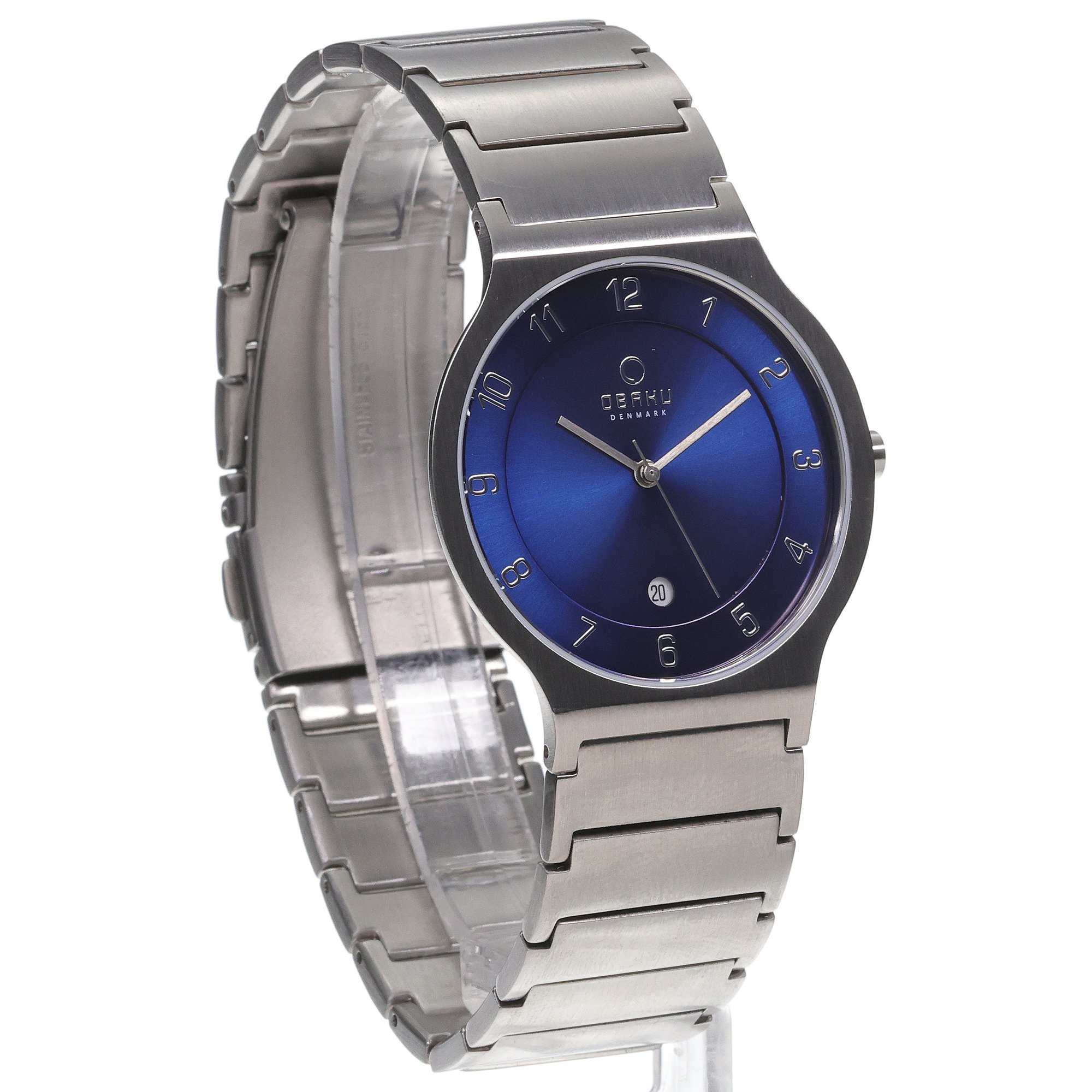 Obaku Denmark V133GCLSC1 zegarek szary klasyczny Slim bransoleta - miniatura 3