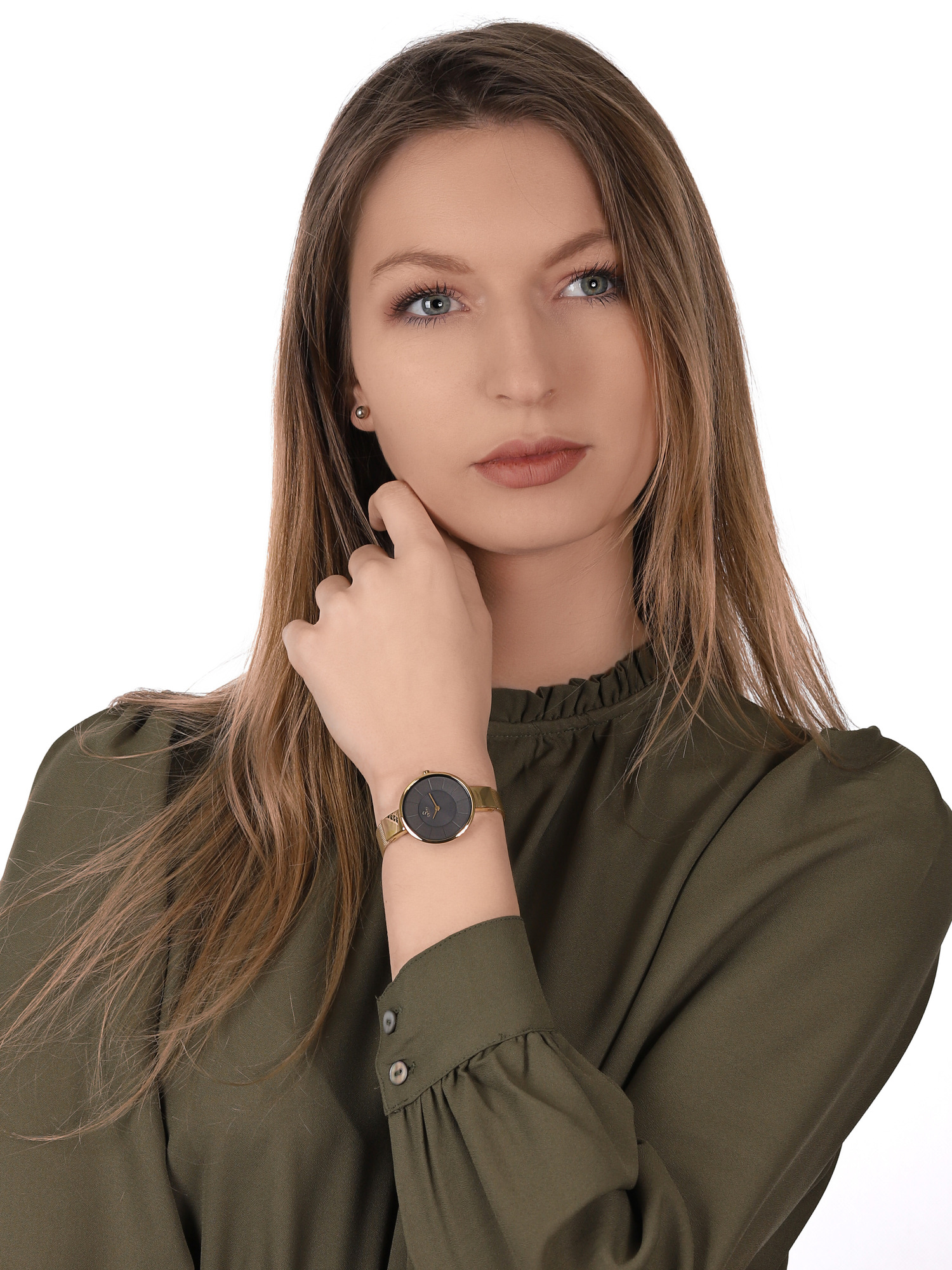 Obaku Denmark V149LGJMG zegarek złoty fashion/modowy Slim bransoleta - miniatura 2
