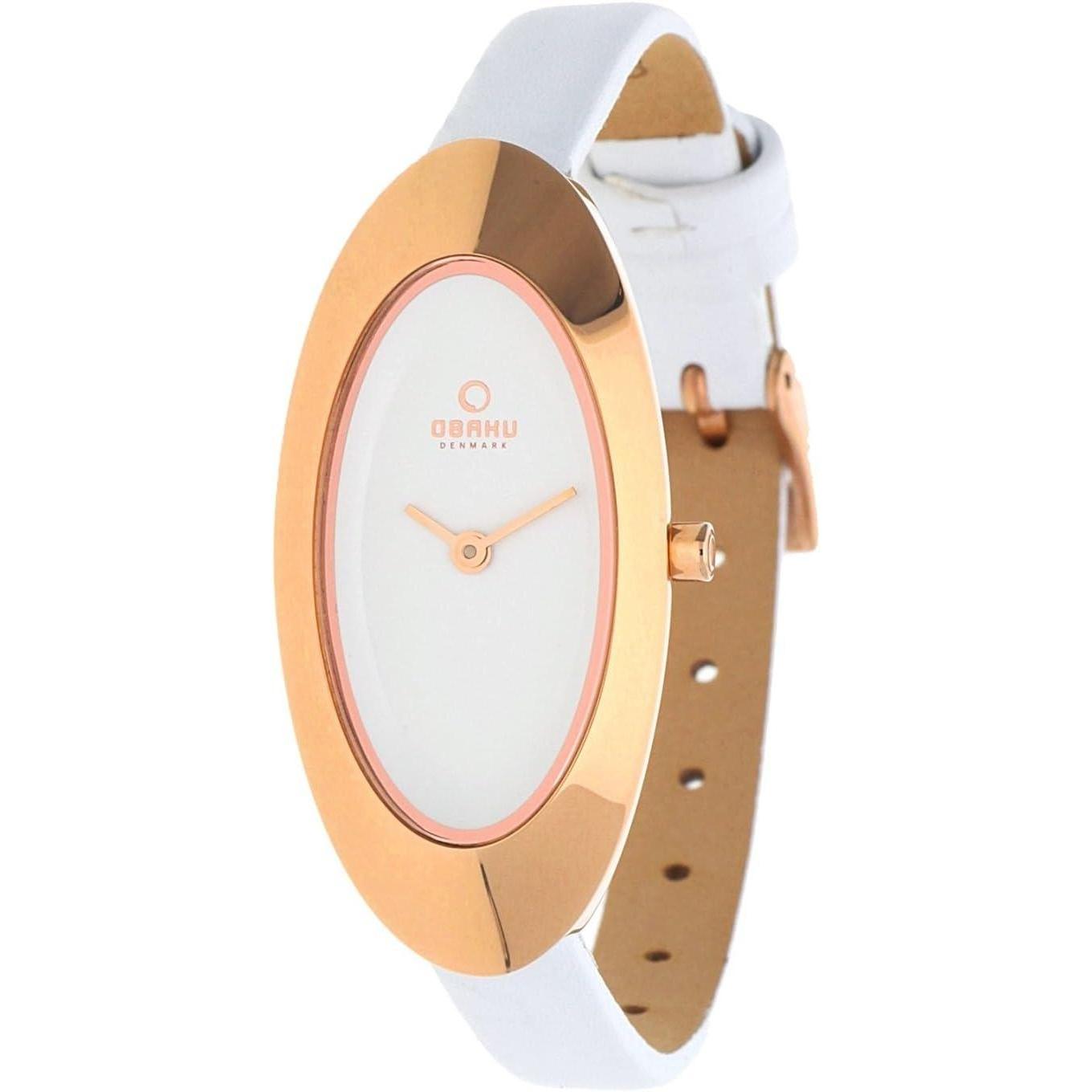 Obaku Denmark V156LVIRW zegarek różowe złoto klasyczny Slim pasek