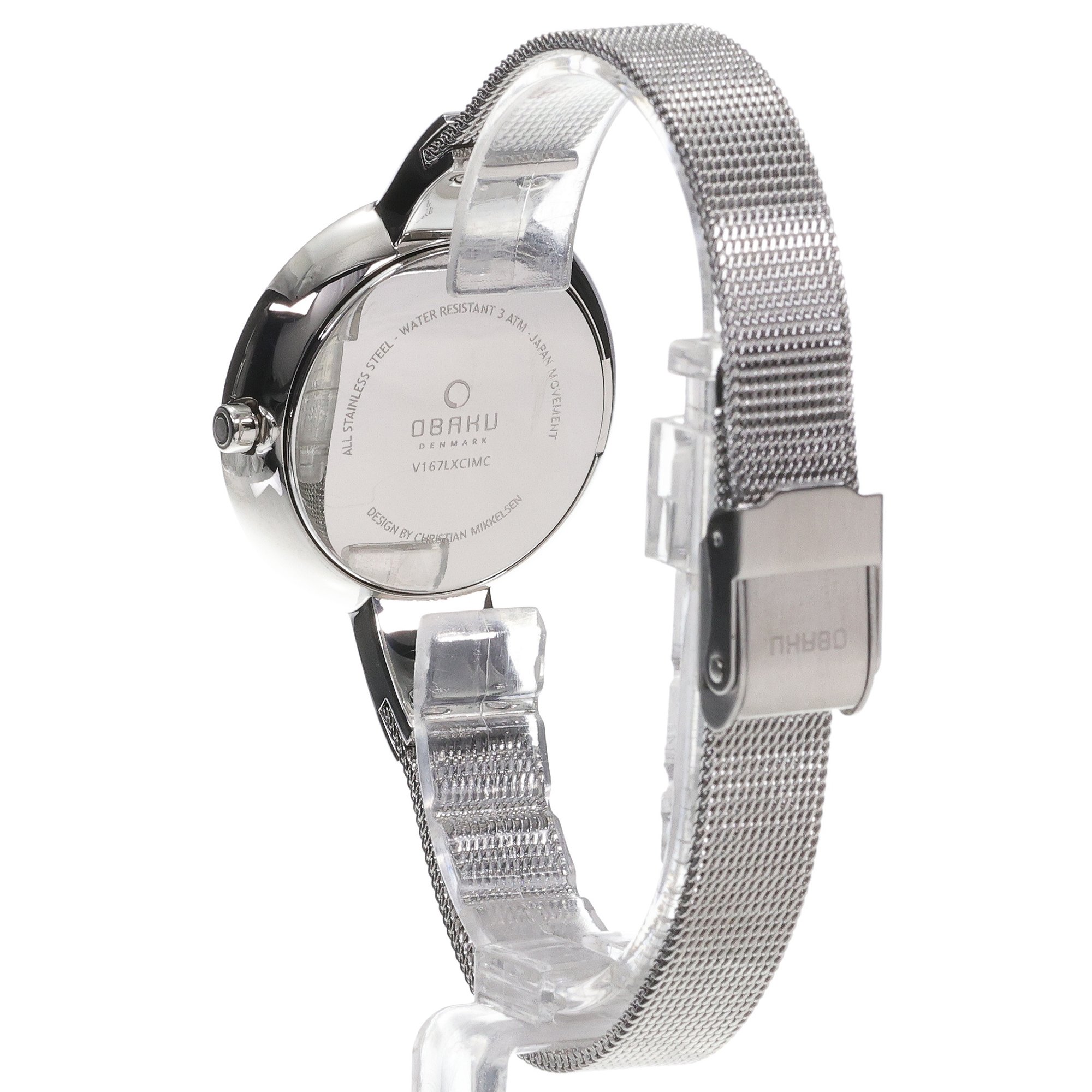 Obaku Denmark V167LXCIMC Slim HIMMEL - STEEL - Christian Mikkelsen zegarek damski klasyczny mineralne