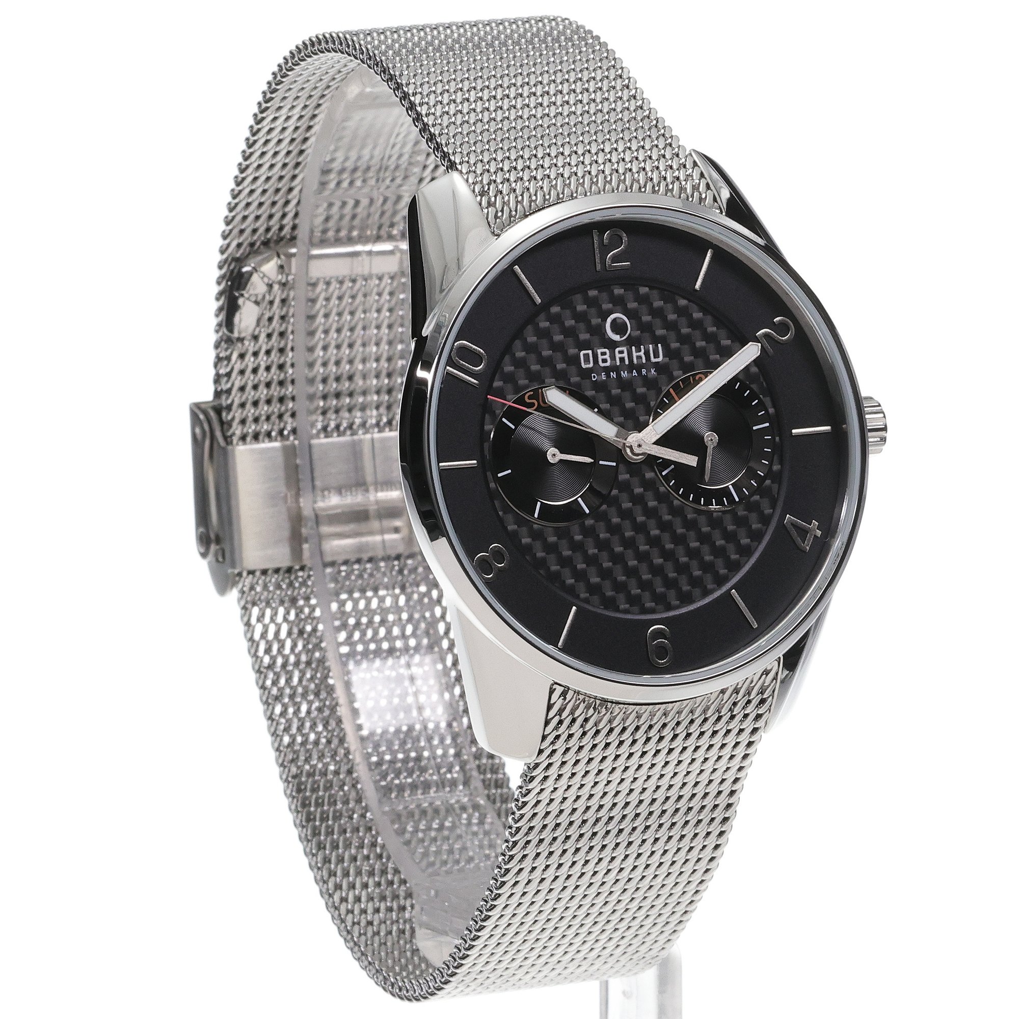 Obaku Denmark V171GMCBMC zegarek srebrny klasyczny Slim bransoleta - miniatura 3