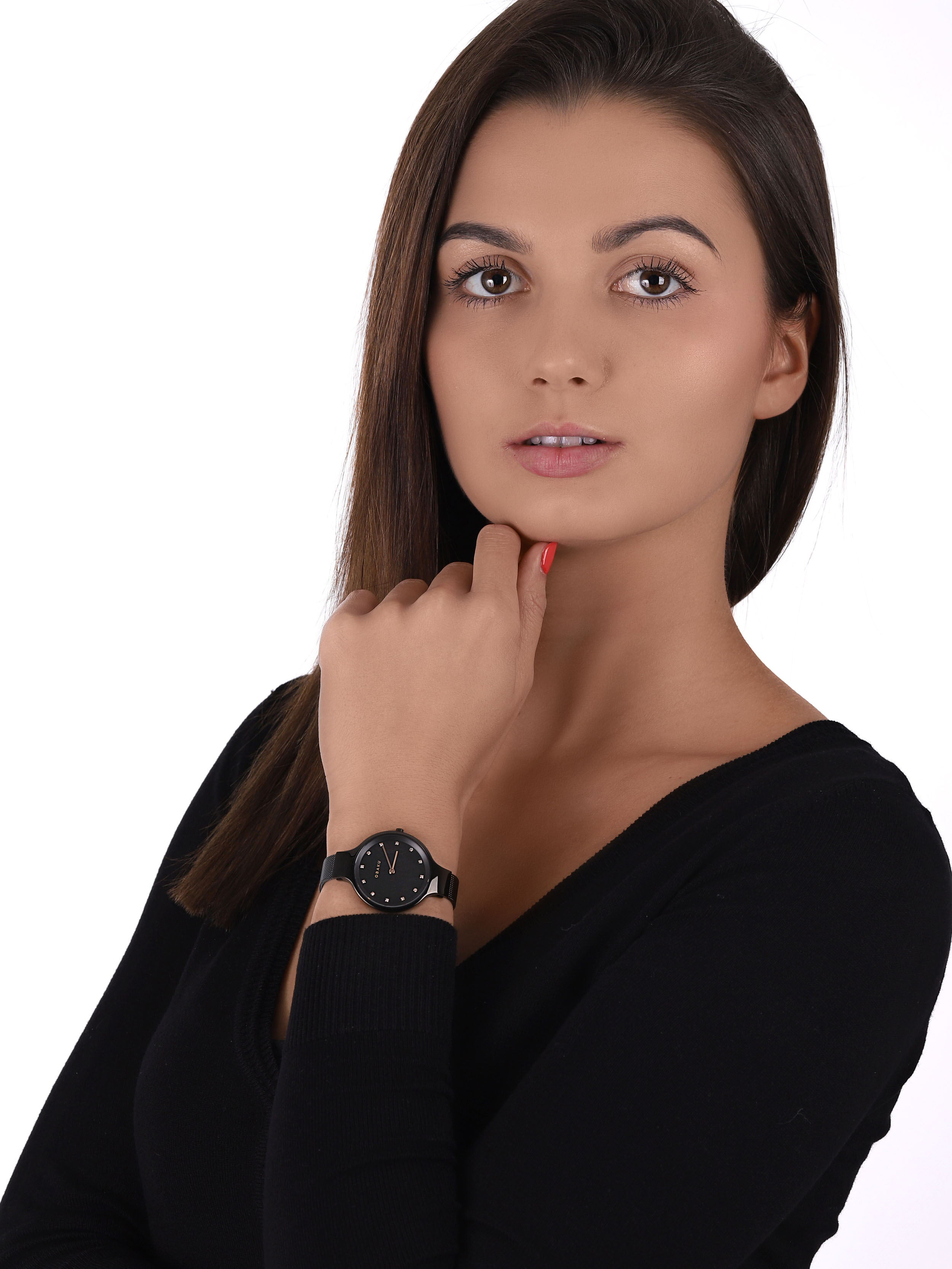 Obaku Denmark V173LXBBMB2 zegarek damski Slim - miniatura 2