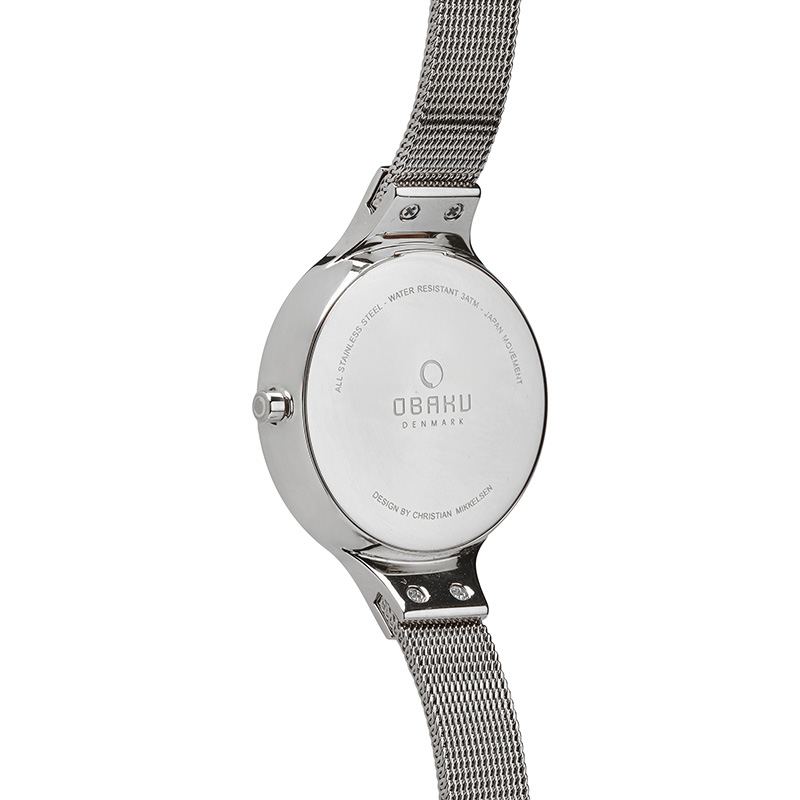 Obaku Denmark V173LXCIMC SKY - STEEL Slim fashion/modowy zegarek srebrny