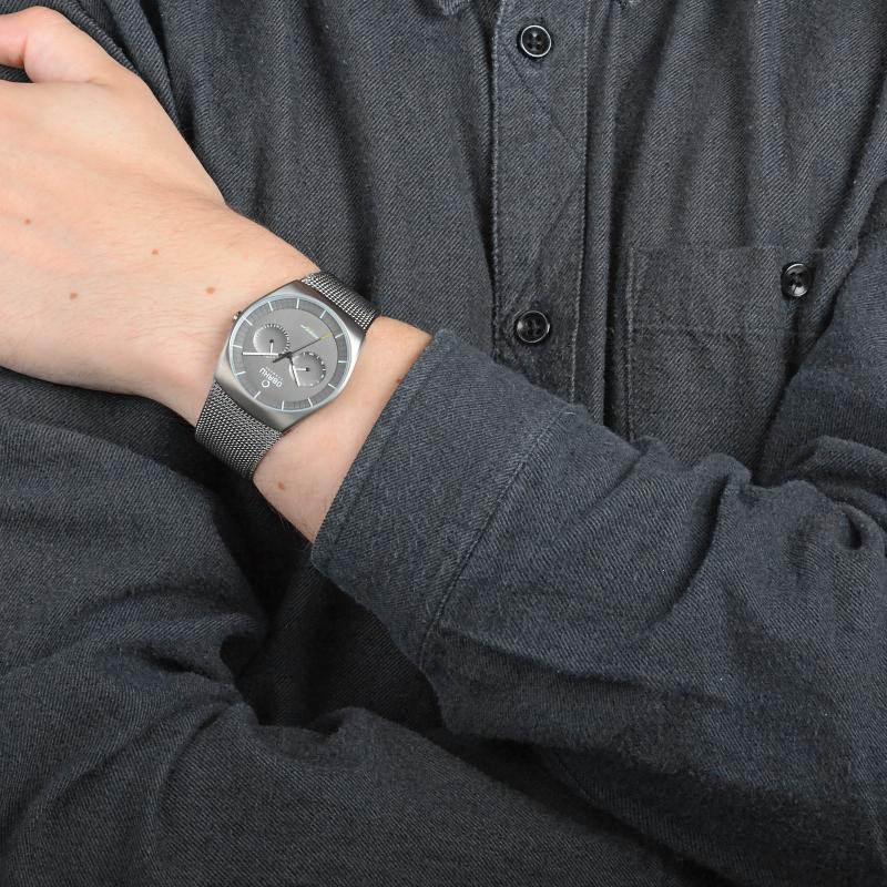 Obaku Denmark V176GMTJMJ męski zegarek Slim bransoleta - miniatura 3