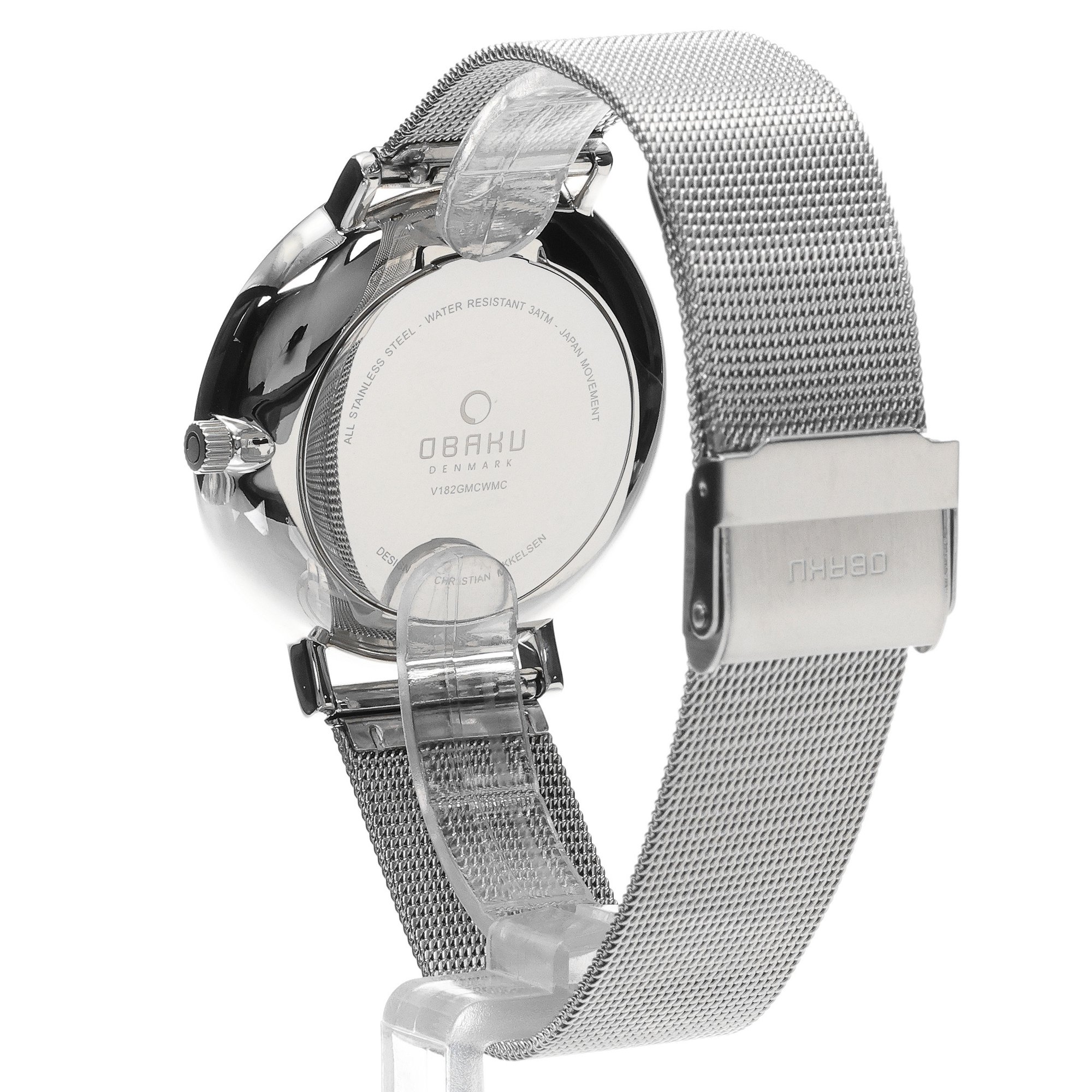 Obaku Denmark V182GMCWMC Męskie Flod - Steel - Christian Mikkelsen zegarek męski klasyczny mineralne