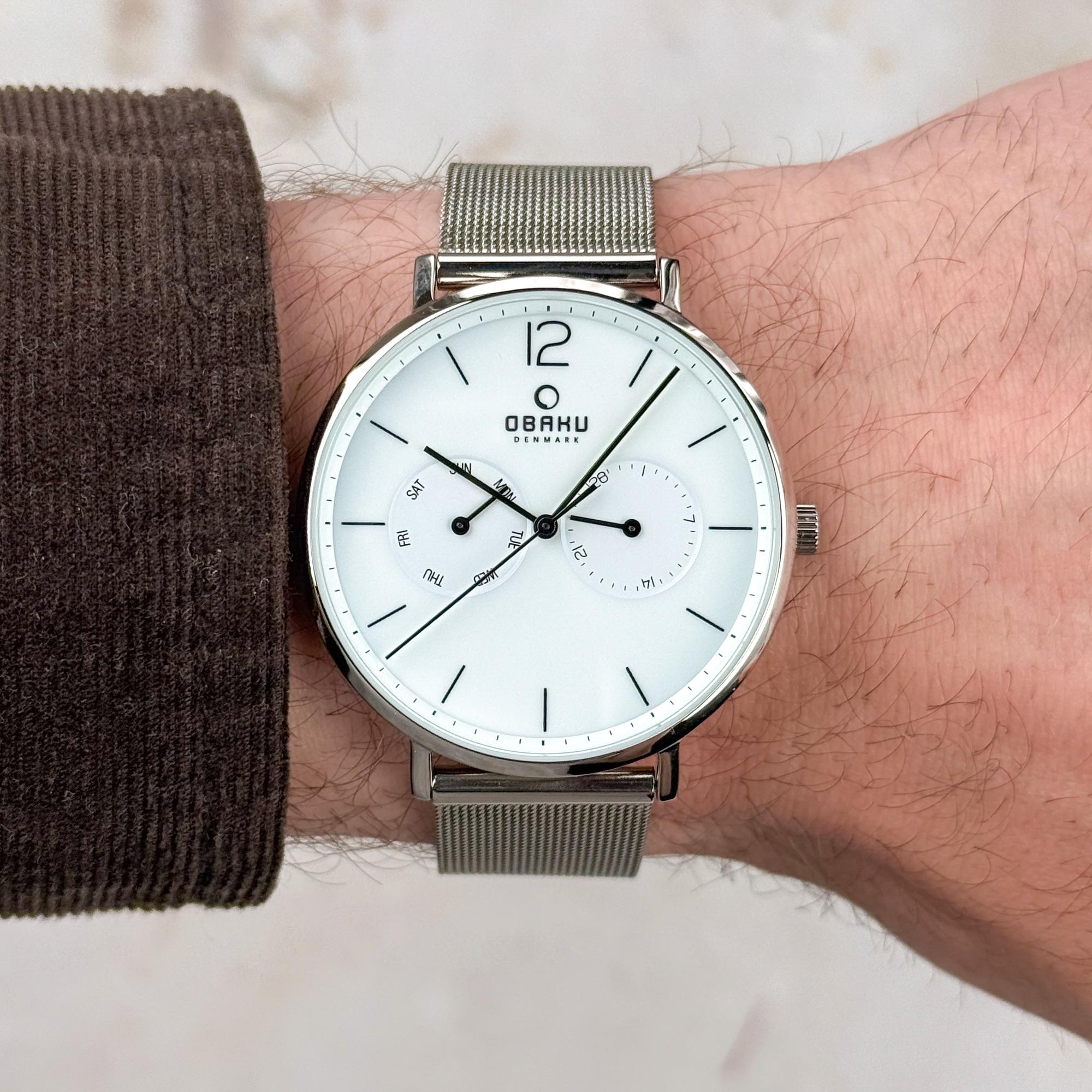 Obaku Denmark V182GMCWMC zegarek męski klasyczny Męskie bransoleta