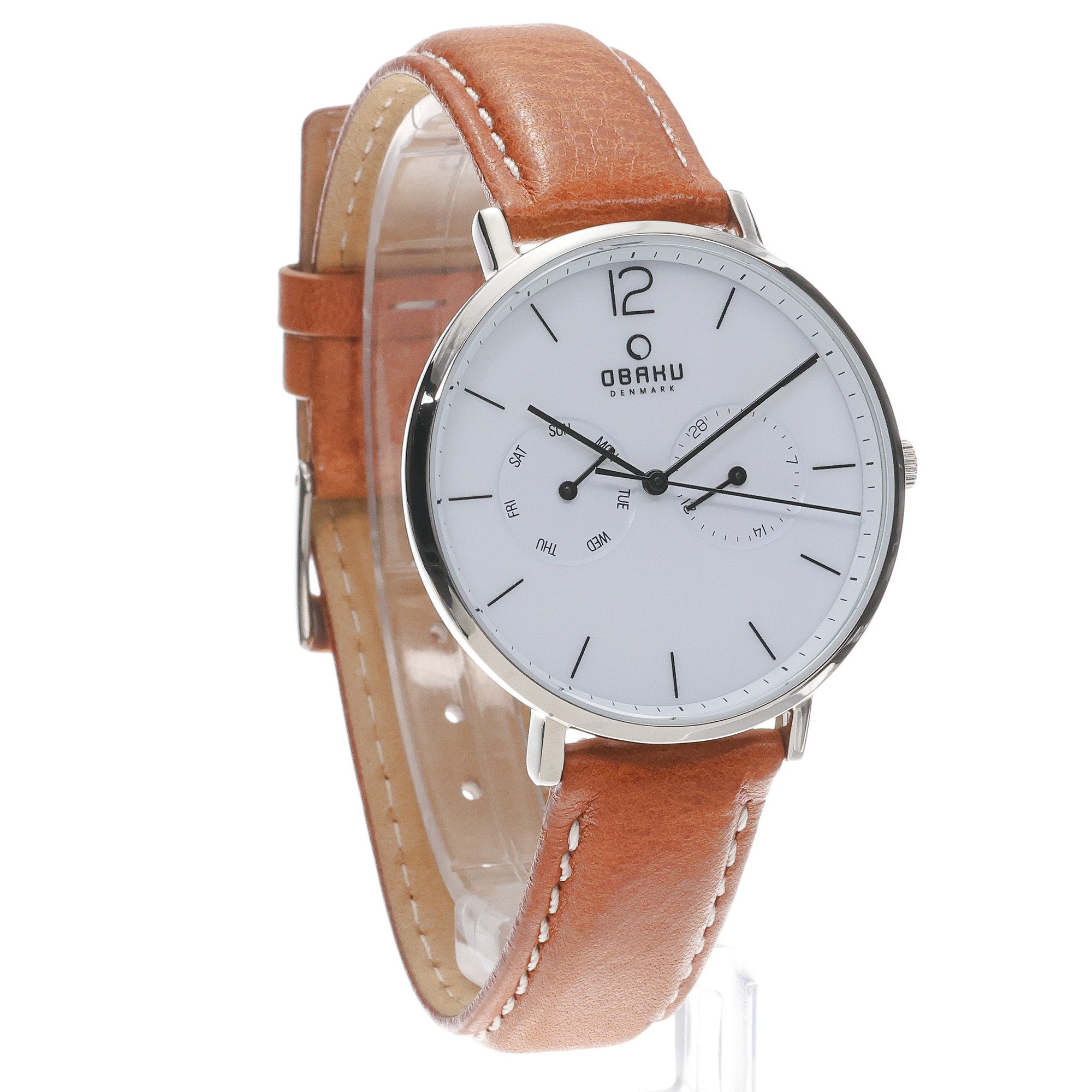 Obaku Denmark V182GMCWRZ Damskie Flod - Cognac - Christian Mikkelsen zegarek męski klasyczny mineralne - miniatura 3