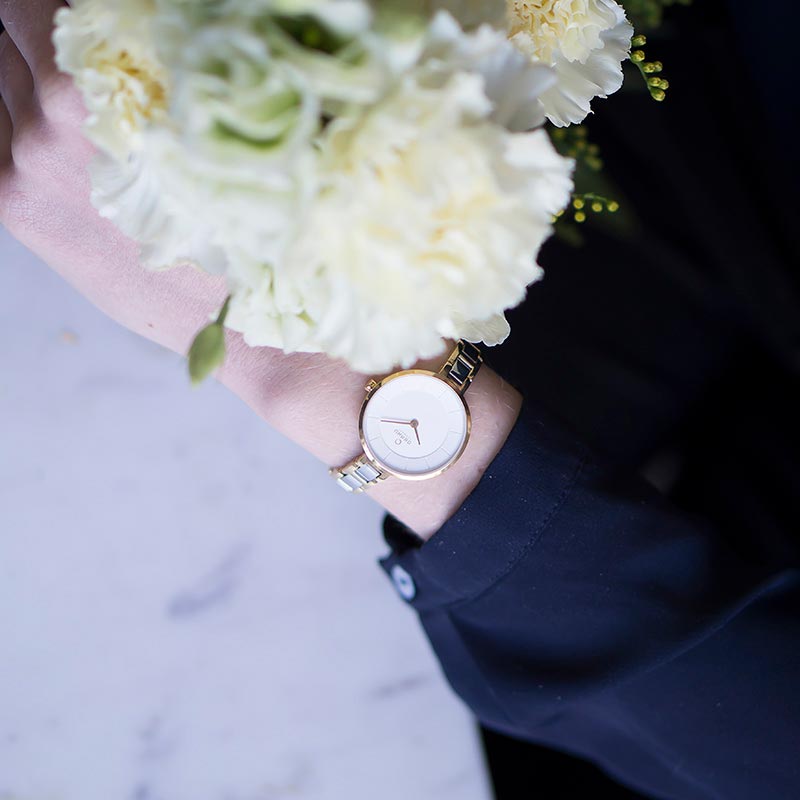 Obaku Denmark V183LXGISG zegarek złoty fashion/modowy Slim bransoleta - miniatura 5
