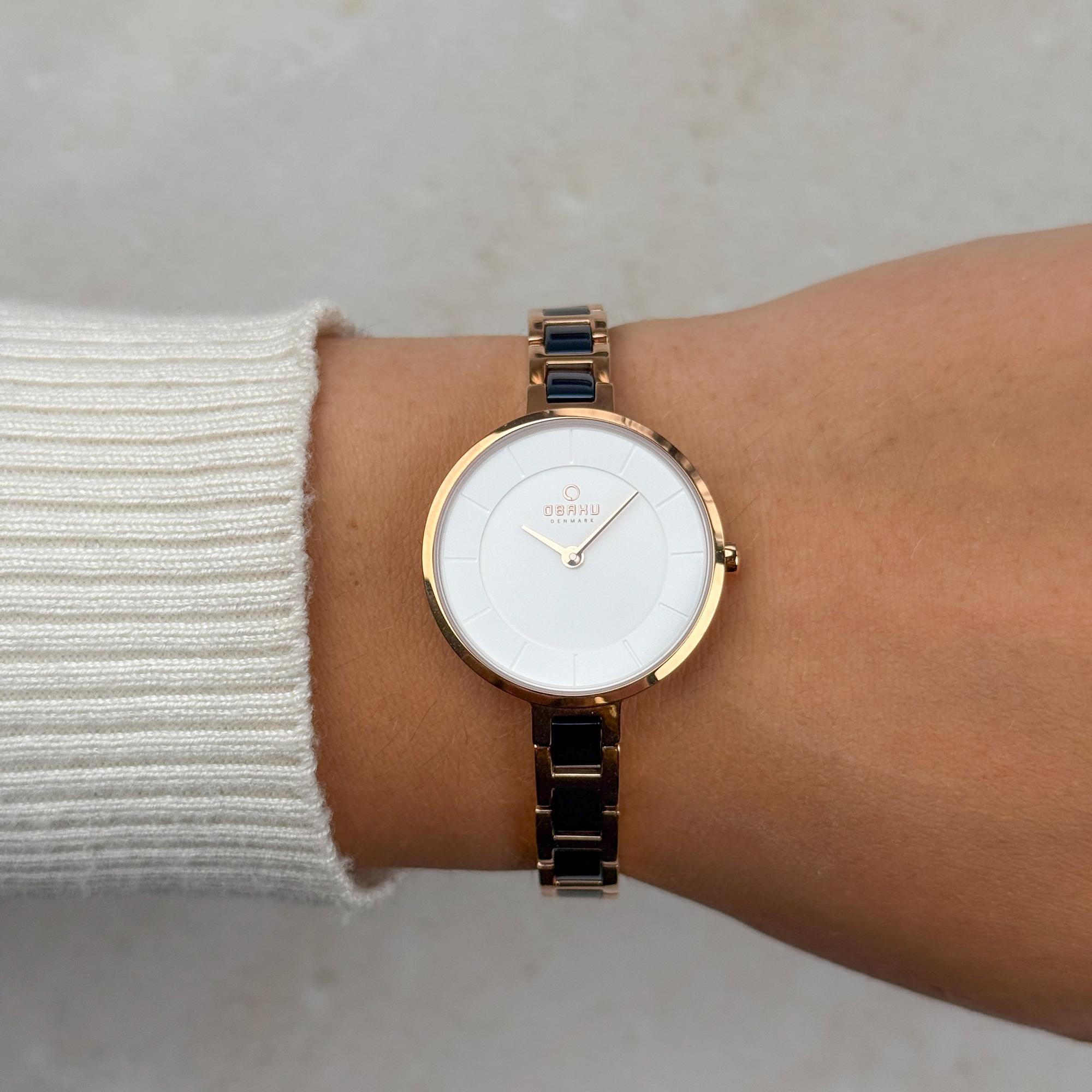 Obaku Denmark V183LXVISL Damskie Vind - Cobalt - Christian Mikkelsen zegarek damski fashion-modowy mineralne - miniatura 8