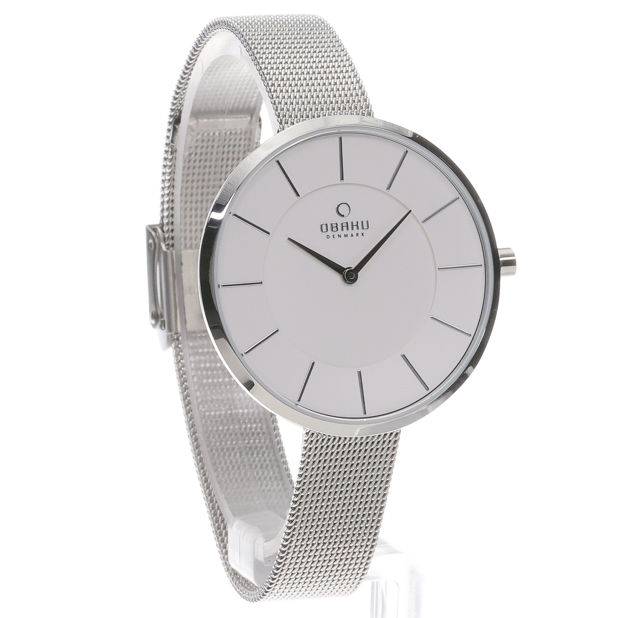 Obaku Denmark V185LXCIMC Sand - Steel - Christian Mikkelsen Damskie fashion-modowy zegarek srebrny - miniatura 3