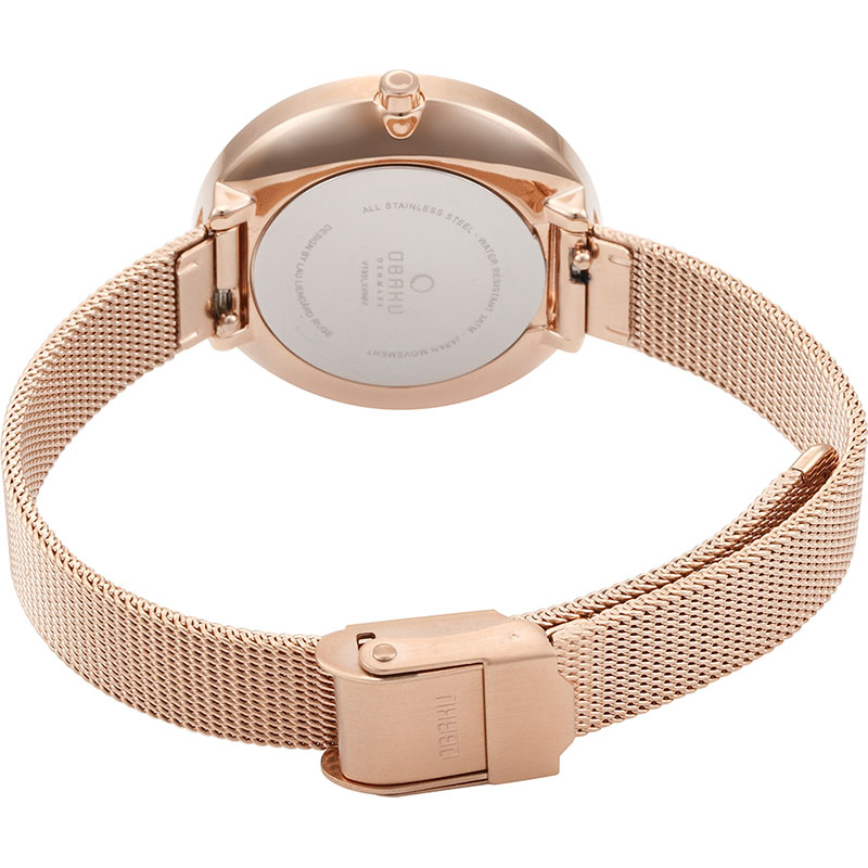 Obaku Denmark V195LXVIMV VAND - ROSE zegarek klasyczny Slim - miniatura 4