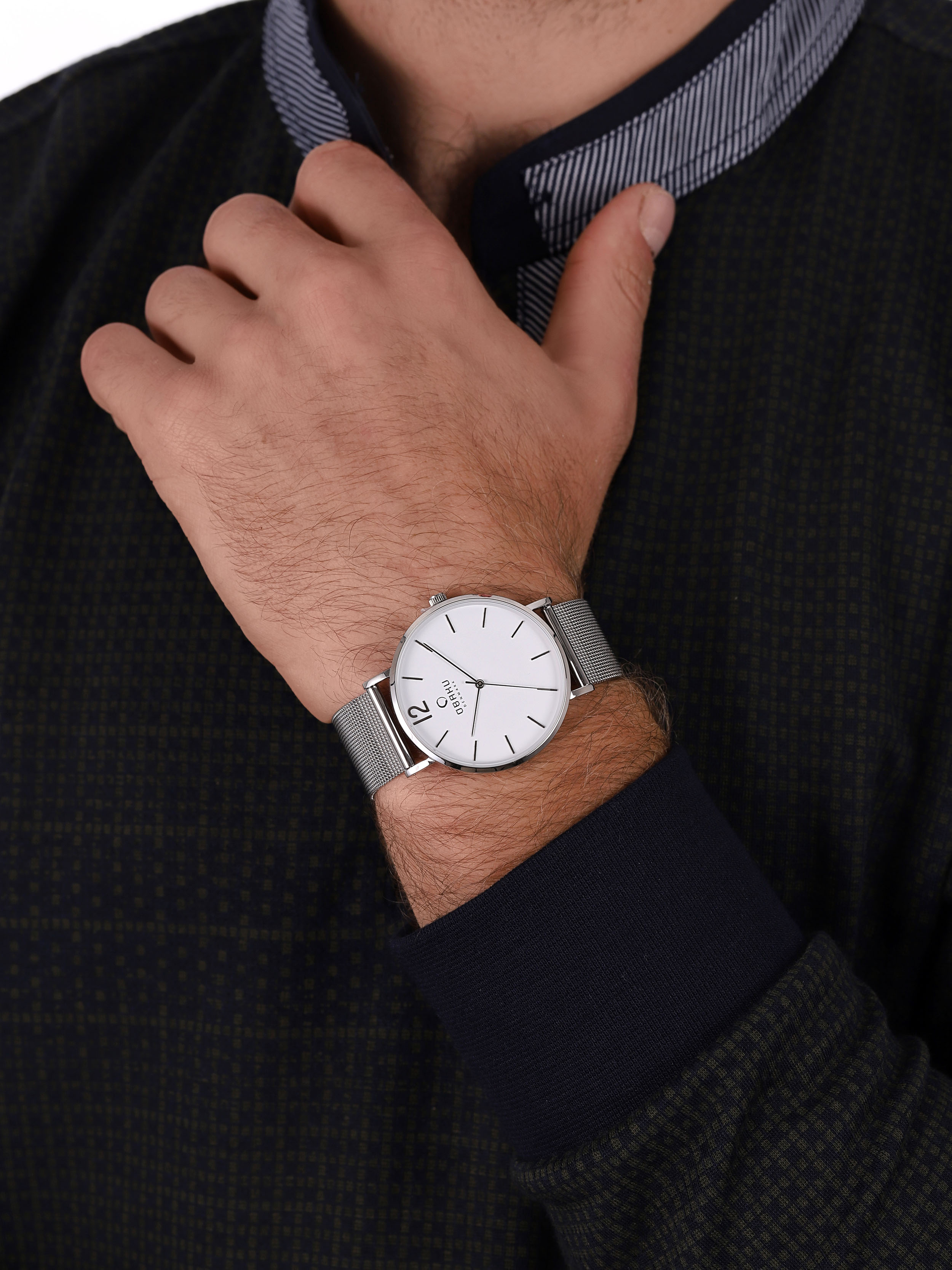 Obaku Denmark V197GXCWMC1 męski zegarek Slim bransoleta - miniatura 3