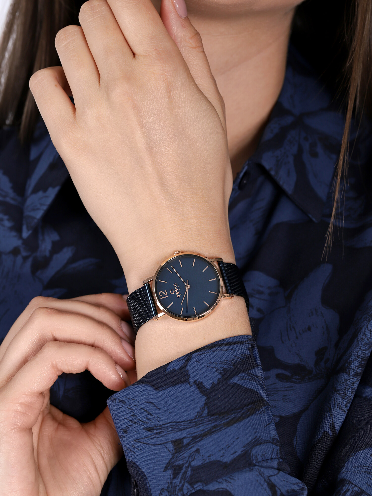 Obaku Denmark V197LXVLML1 zegarek klasyczny Slim - miniatura 4
