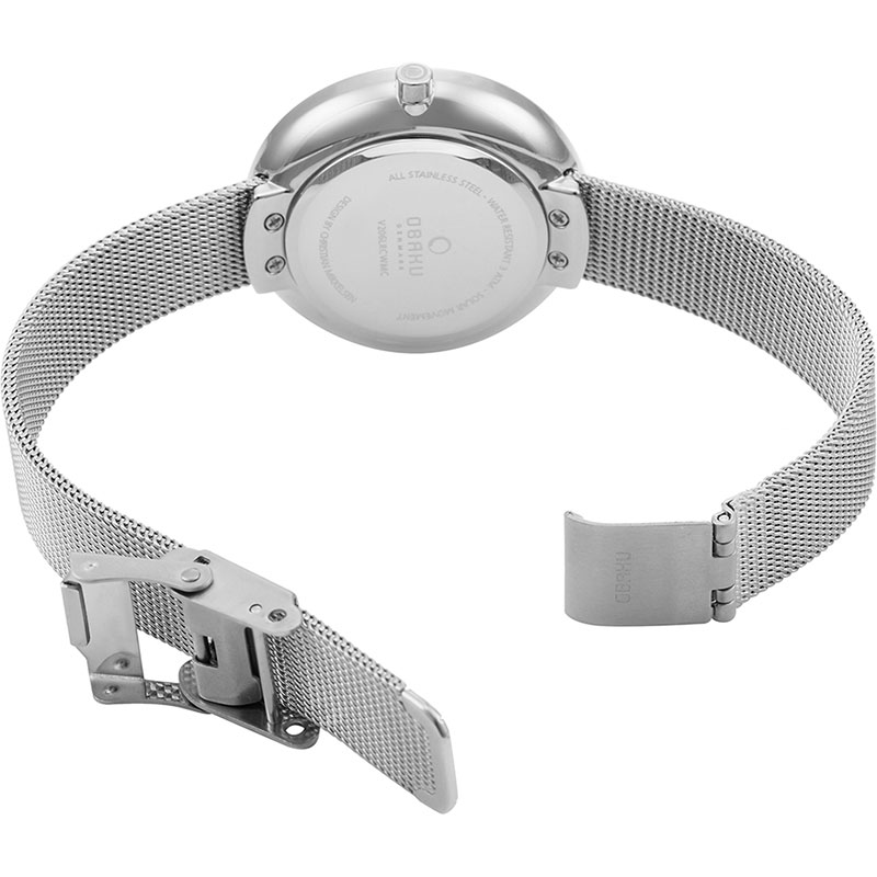 Obaku Denmark V206LRCWMC zegarek srebrny klasyczny Solar bransoleta - miniatura 5
