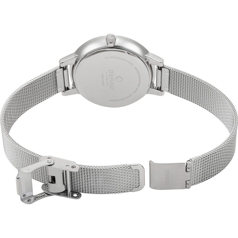Obaku Denmark V209LXCIMC Slim LIV - STEEL zegarek damski klasyczny mineralne - miniatura 8