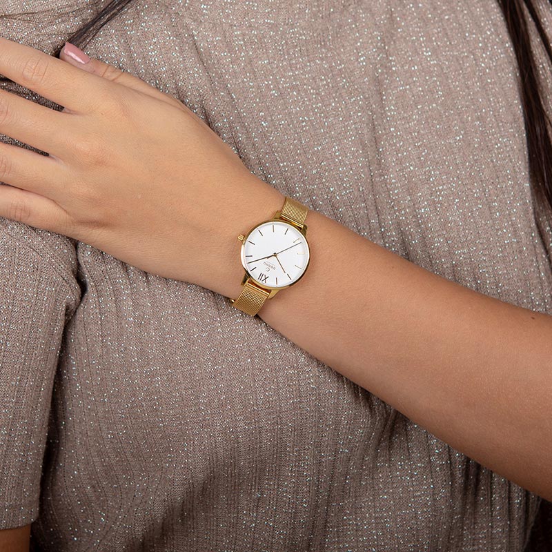 Obaku Denmark V209LXGIMG LIV - GOLD Slim klasyczny zegarek złoty - miniatura 9
