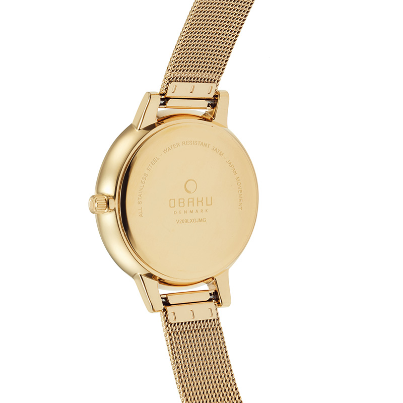 Obaku Denmark V209LXGJMG Slim LIV - DUSK zegarek damski klasyczny mineralne - miniatura 5
