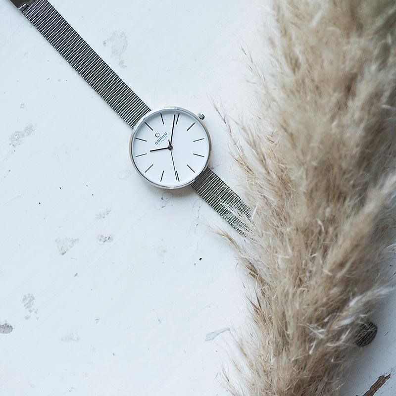 Obaku Denmark V211LXCIMC zegarek damski Slim srebrny