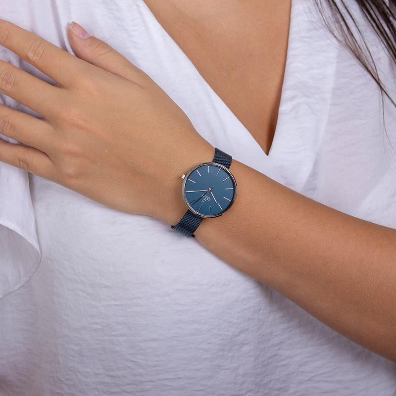 Obaku Denmark V211LXCLML+portfel zegarek damski Slim - miniatura 2
