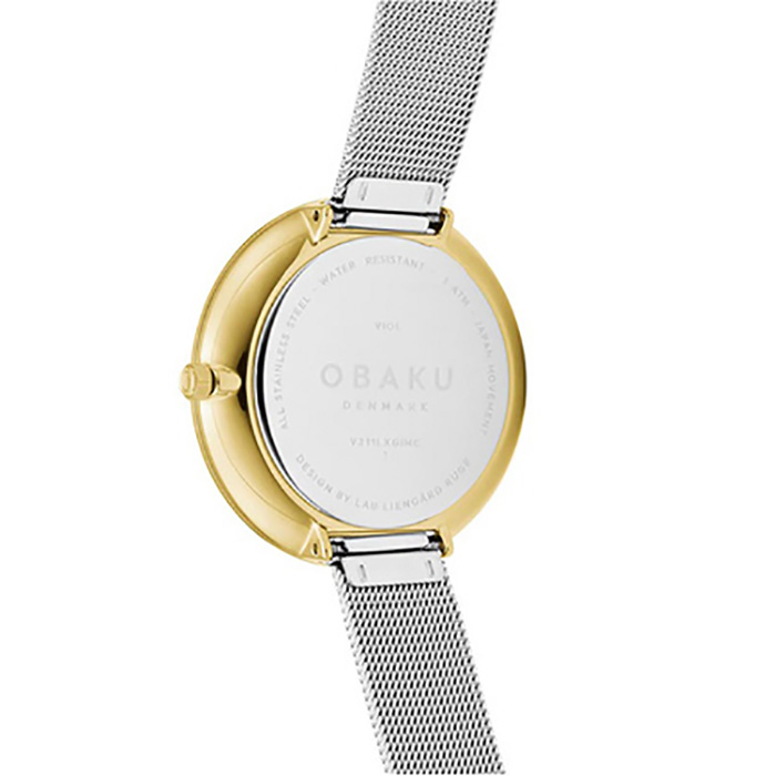 Obaku Denmark V211LXGIMC1 zegarek damski klasyczny Slim bransoleta
