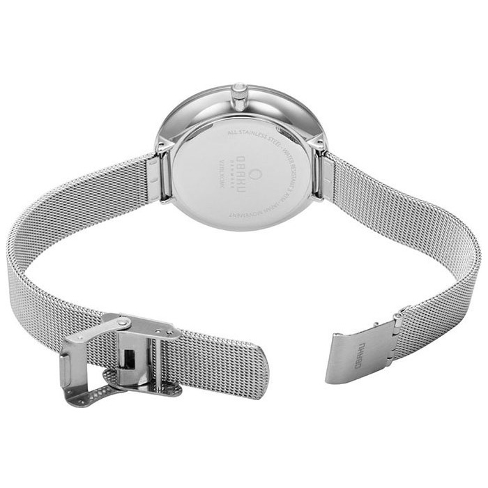 Obaku Denmark V225LXCIMC Slim BLOMME - STEEL - Christian Mikkelsen zegarek damski klasyczny mineralne - miniatura 3