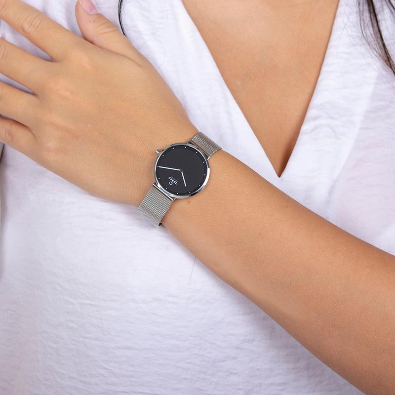 Obaku Denmark V230LXCBMC zegarek srebrny klasyczny Slim bransoleta - miniatura 8