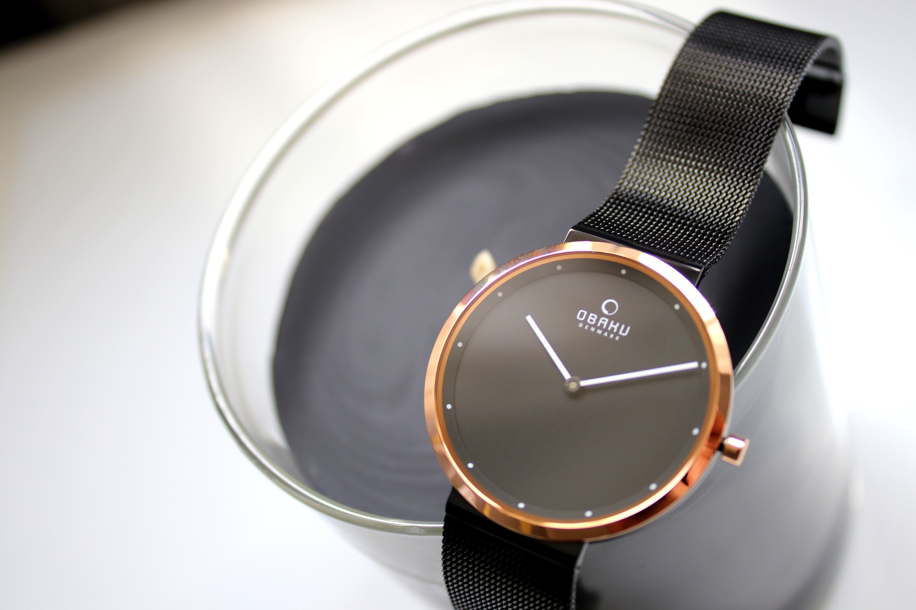 Obaku Denmark V230LXMBMB zegarek damski Slim czarny - miniatura 12