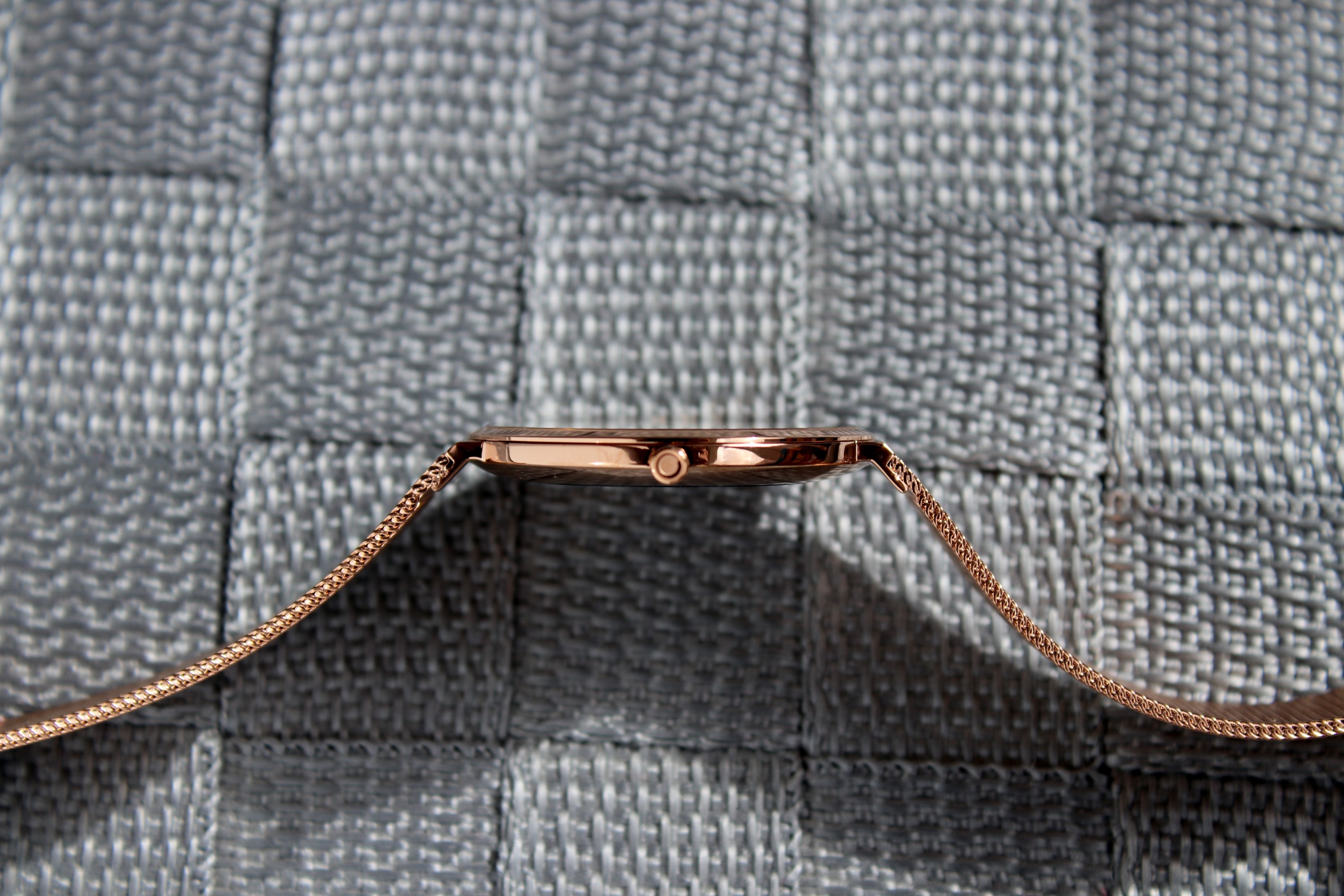 Obaku Denmark V230LXVWMV zegarek damski Slim różowe złoto - miniatura 11