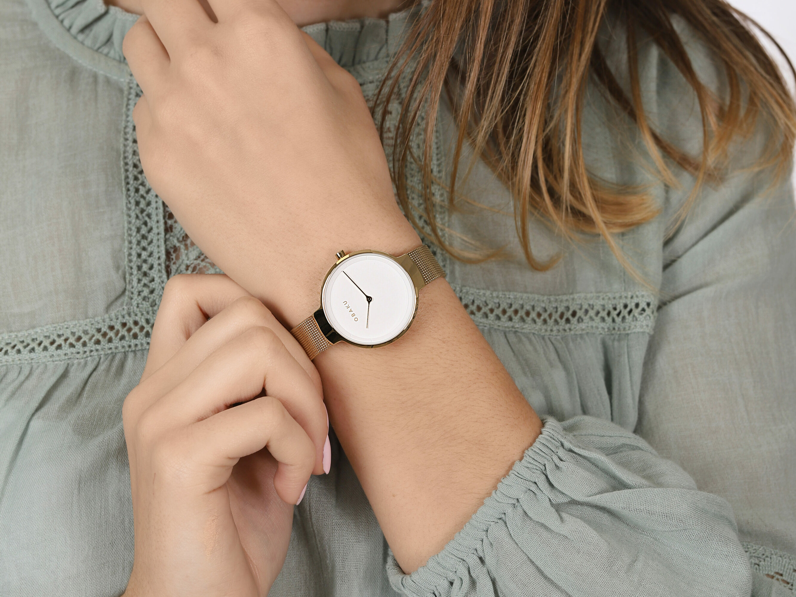 Obaku Denmark V231LXGIMG damski zegarek Slim bransoleta - miniatura 4