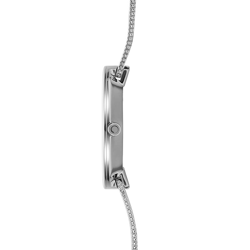 Obaku Denmark V233LXCIMC Slim NOTAT - STEEL zegarek damski klasyczny szafirowe