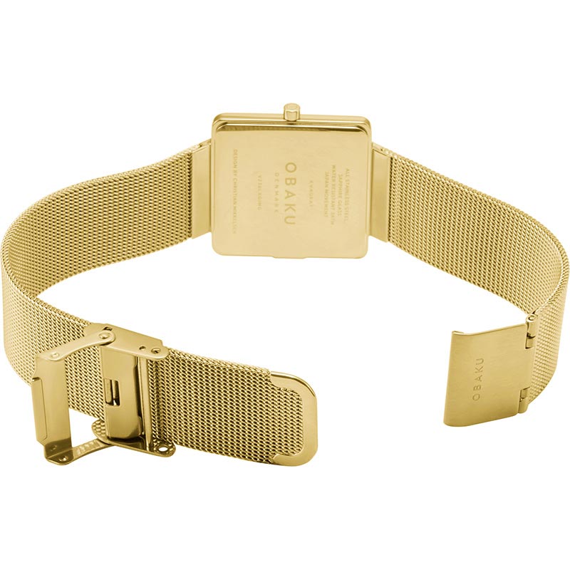 Obaku Denmark V236LXGIMG zegarek złoty klasyczny Slim bransoleta - miniatura 5