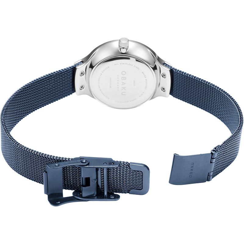 Obaku Denmark V241LXCLML zegarek srebrny klasyczny Slim bransoleta - miniatura 5