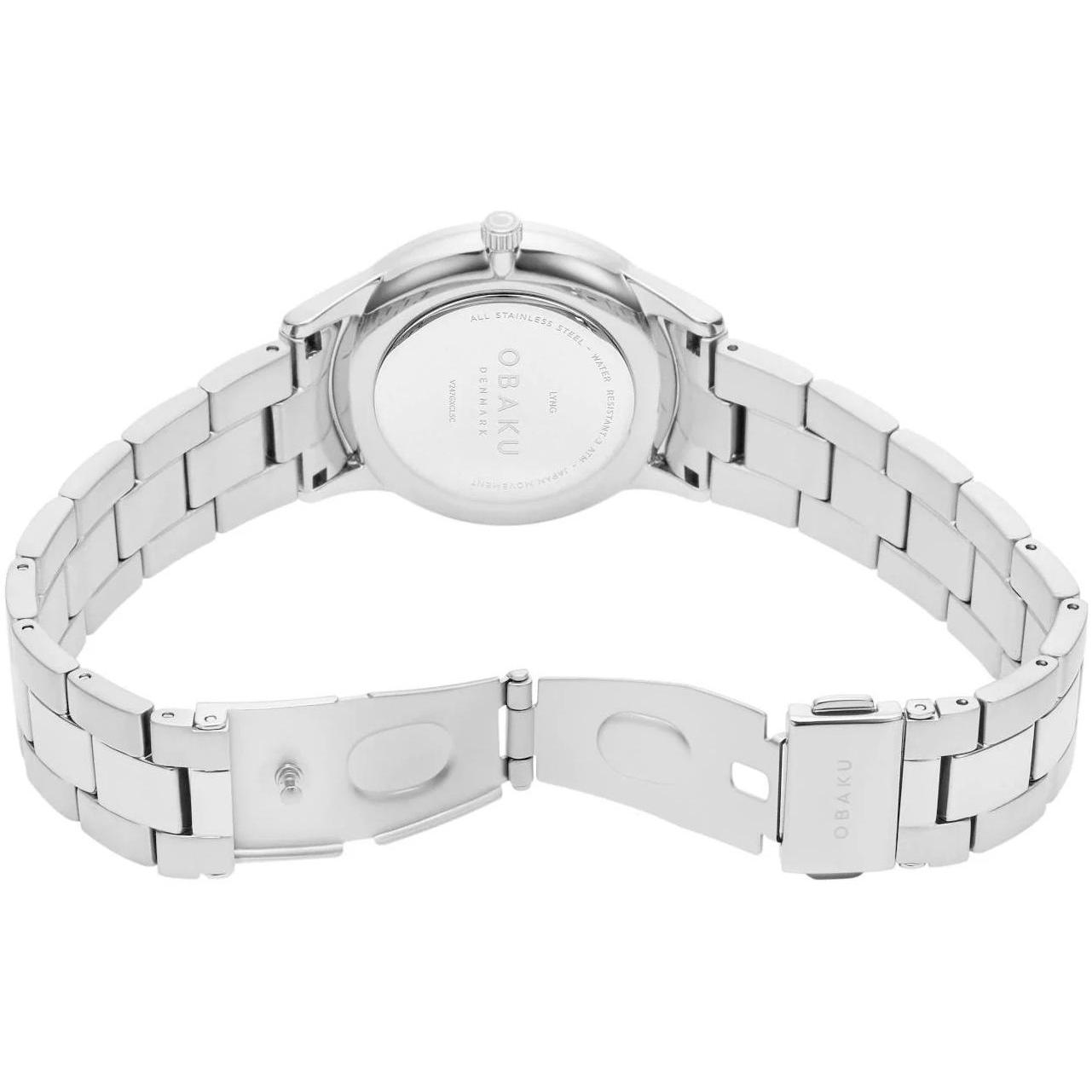 Obaku Denmark V247XDCISC zegarek srebrny klasyczny Damskie bransoleta - miniatura 5