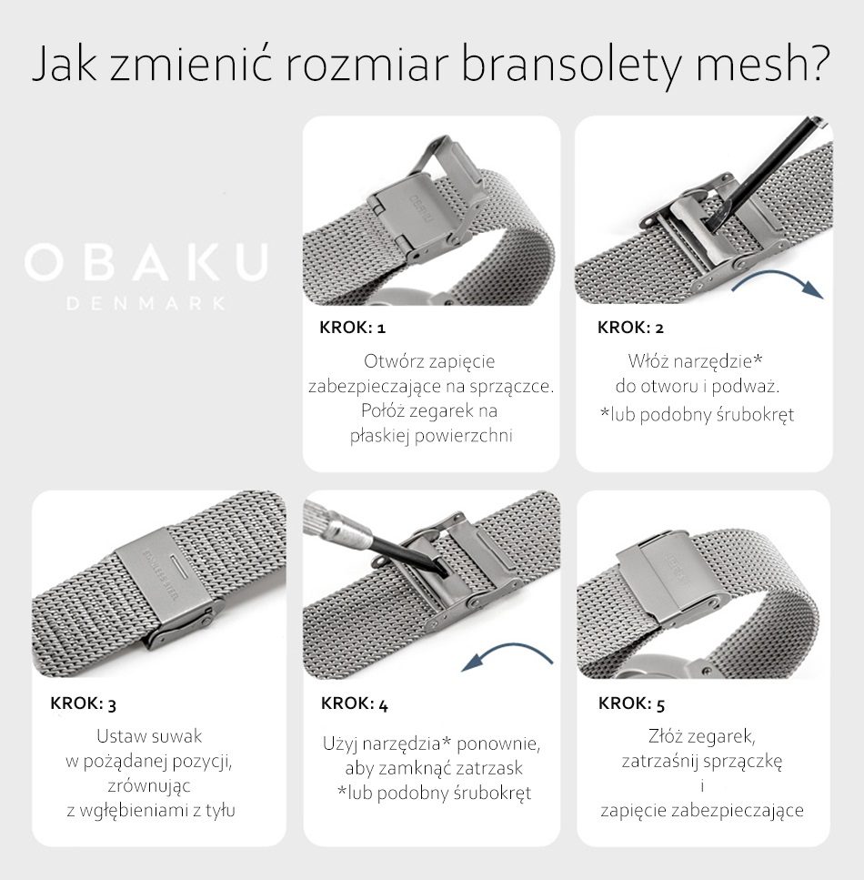 Obaku Denmark V249GMBBMB ASK - CHARCOAL - Christian Mikkelsen Slim klasyczny zegarek czarny